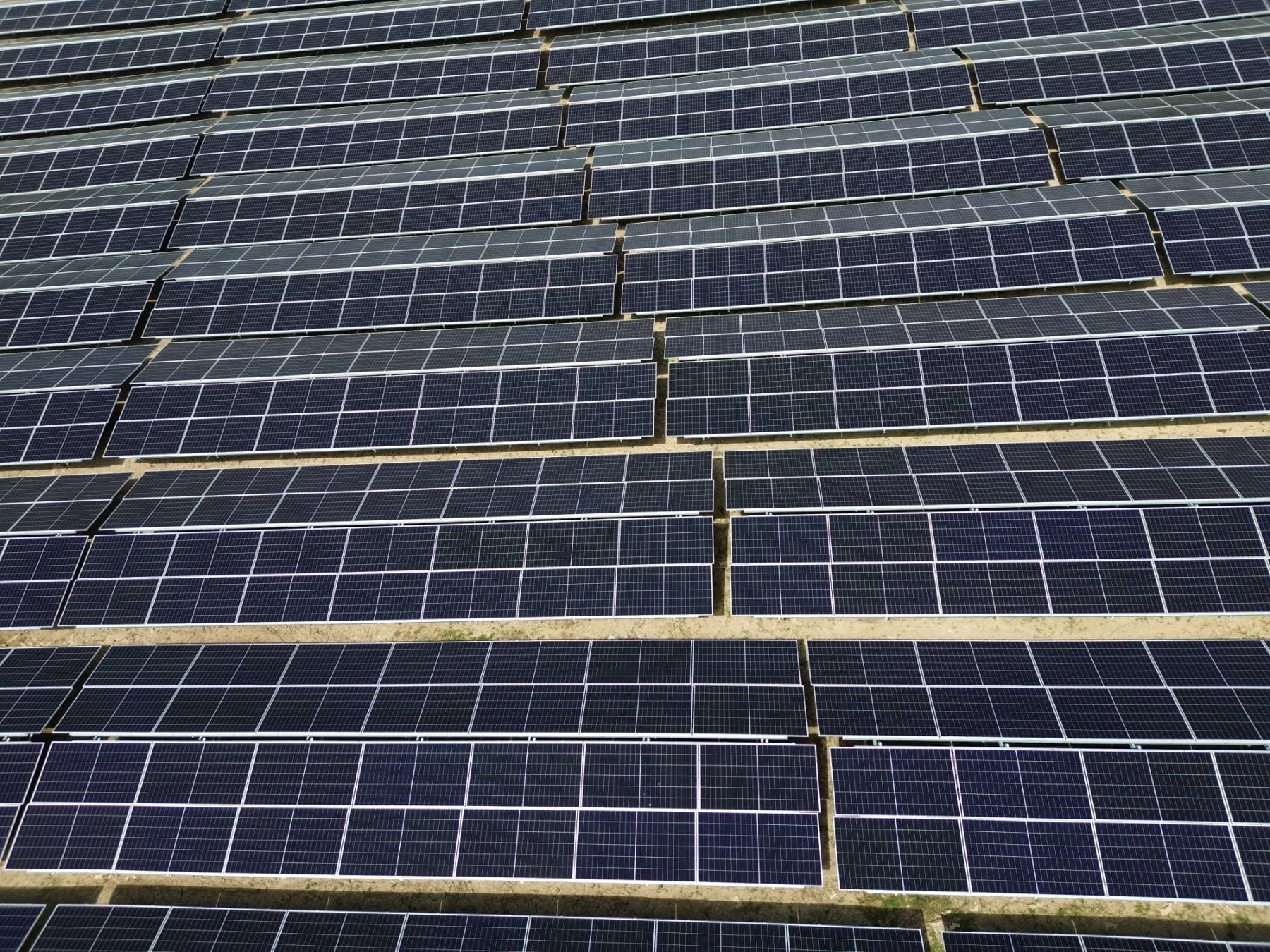 Aerial view of PV Љубаш 4 solar plant